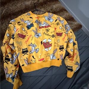 Looney Tunes Yellow Graphic Sweatshirt